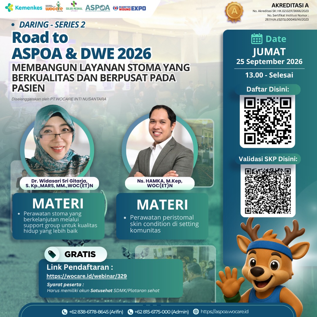 ROAD TO ASPOA & DWE 2026 – SERIES 2: MEMBANGUN LAYANAN STOMA YANG BERKUALITAS DAN BERPUSAT PADA PASIEN