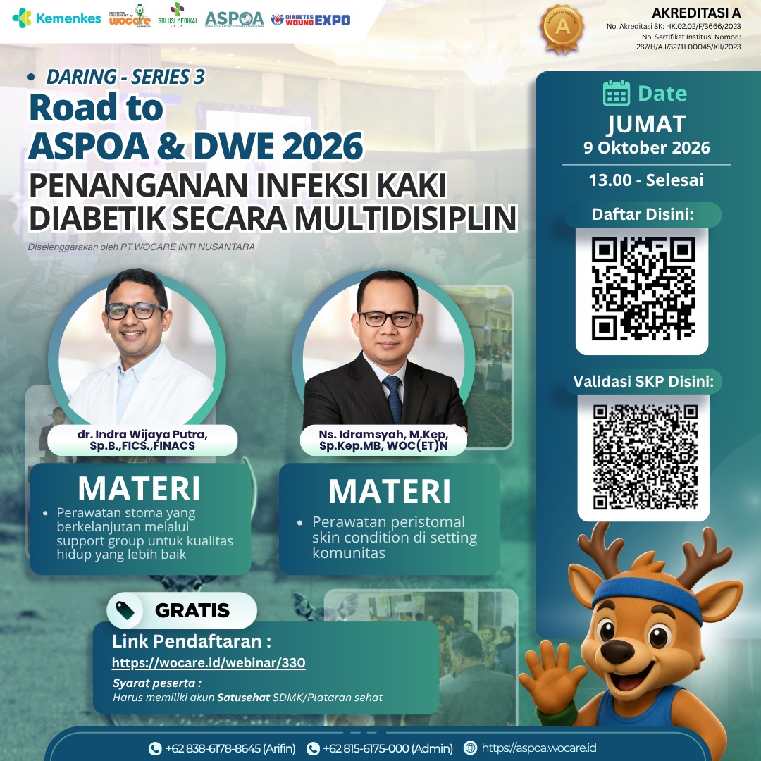 ROAD TO ASPOA & DWE 2026 SERIES 3: PENATALAKSANAAN MULTIDISIPLIN INFEKSI ULKUS KAKI DIABETIK