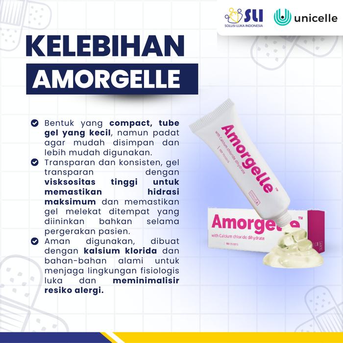 AMORGELLE - HYDROGEL WITH CALCIUM CHLORIDE | UNTUK HIDRASI LUKA KERING 7