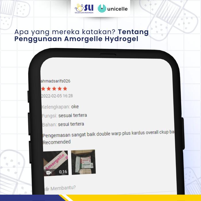 AMORGELLE - HYDROGEL WITH CALCIUM CHLORIDE | UNTUK HIDRASI LUKA KERING 5