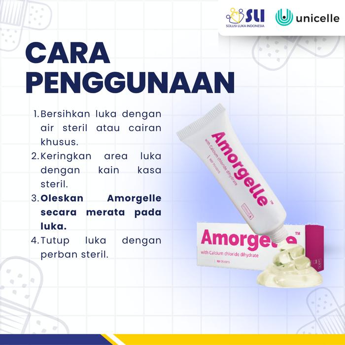 AMORGELLE - HYDROGEL WITH CALCIUM CHLORIDE | UNTUK HIDRASI LUKA KERING 16