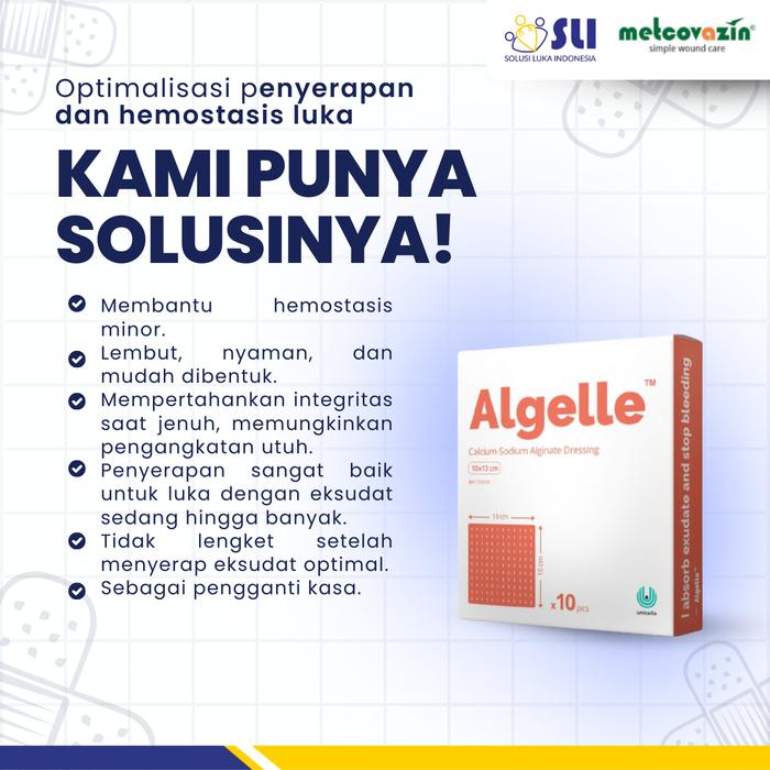 1 BOX ALGELLE CALCIUM 10CM X 20CM - ALGINATE DRESSING 2