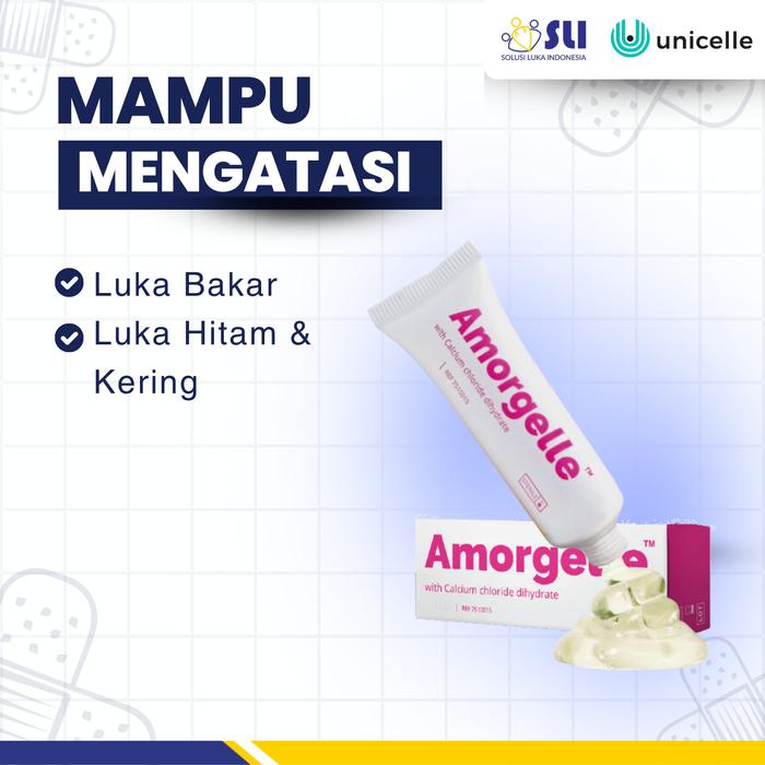 AMORGELLE - HYDROGEL WITH CALCIUM CHLORIDE | UNTUK HIDRASI LUKA KERING 10