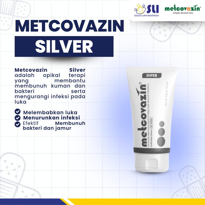 METCOVAZIN SILVER - OBAT SALEP LUKA INFEKSI ANTIMIKROBIAL