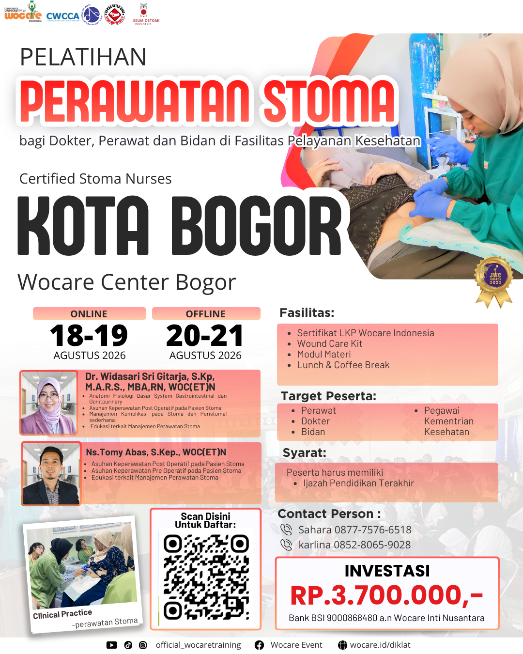 PELATIHAN PERAWATAN STOMA (CSN) BOGOR AGUSTUS 2026