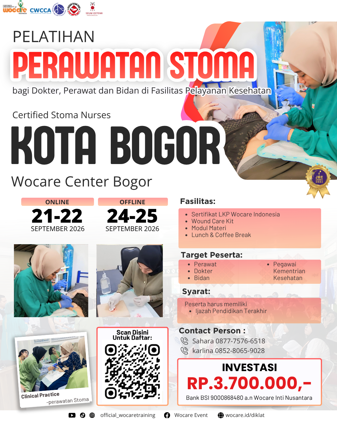 PELATIHAN PERAWATAN STOMA (CSN) BOGOR SEPTEMBER 2026