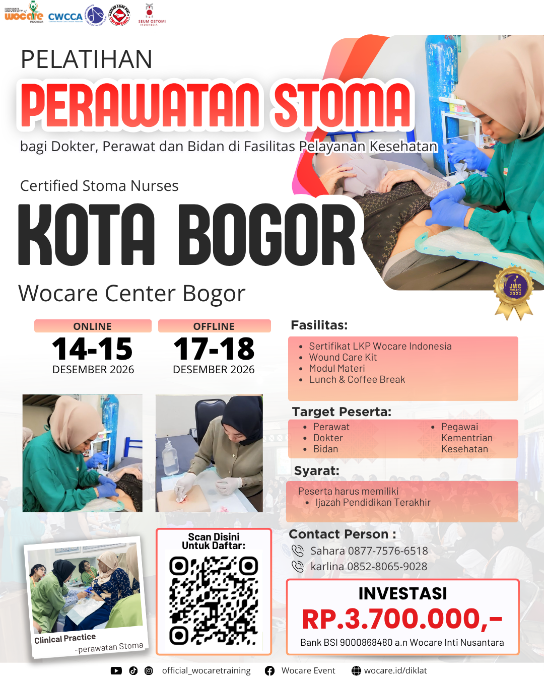 PELATIHAN PERAWATAN STOMA (CSN) BOGOR DESEMBER 2026