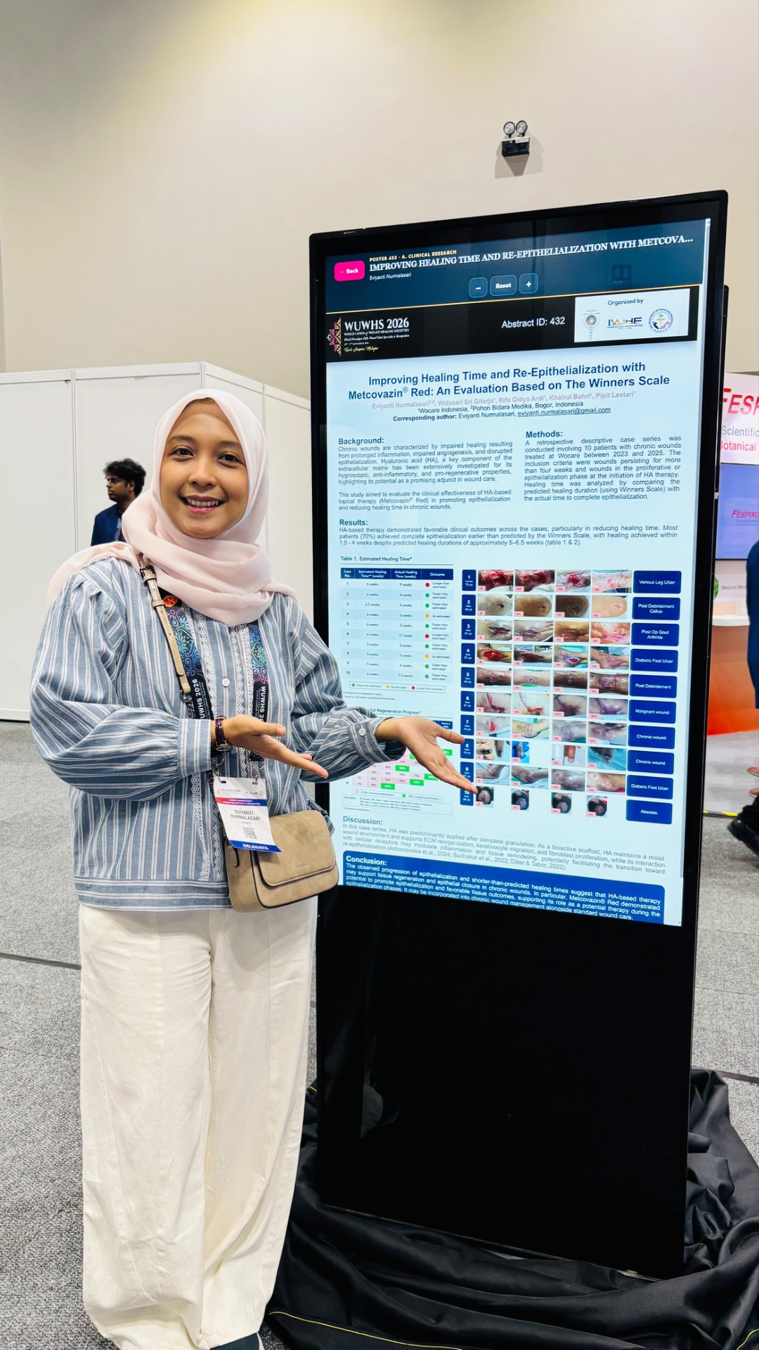 Ns. Eviyanti Nurmalasari Presentasikan Riset Evaluasi Metcovazin®️ Red di WUWHS 2026 KUALA LUMPUR