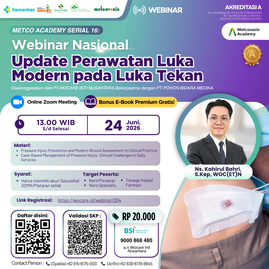 Webinar Nasional Update Perawatan Luka Modern pada Luka Tekan