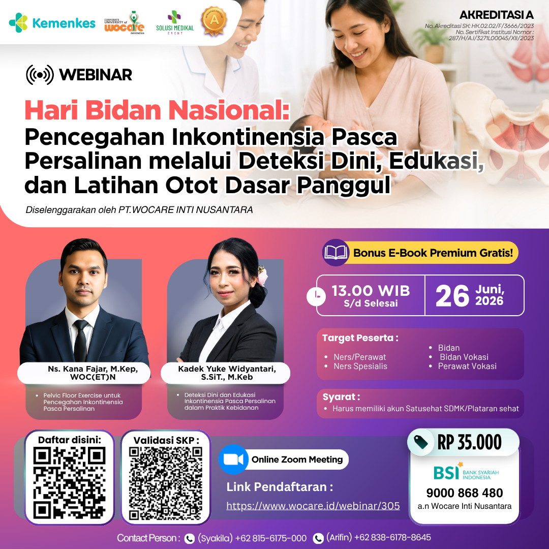 Hari Bidan Nasional: Pencegahan Inkontinensia Pasca Persalinan melalui Deteksi Dini, Edukasi, dan Latihan Otot Dasar Panggul