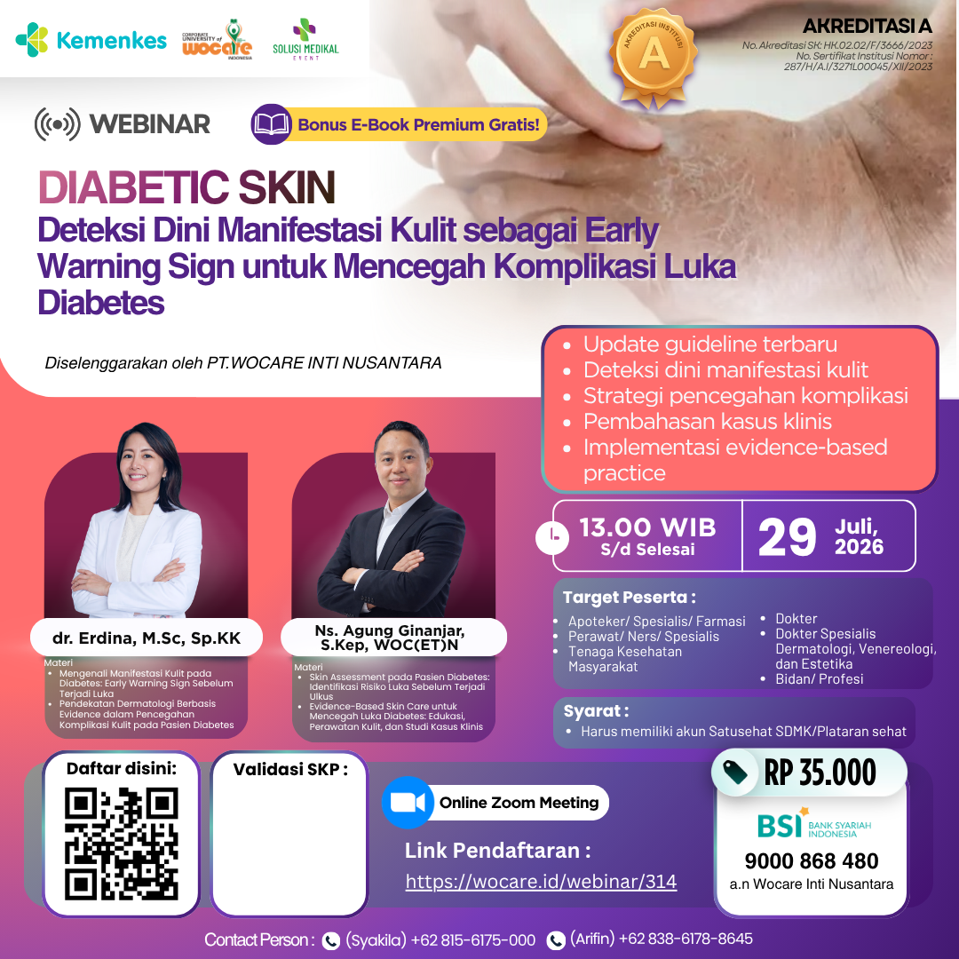 Diabetic Skin: Deteksi Dini Manifestasi Kulit sebagai Early Warning Sign untuk Mencegah Komplikasi Luka Diabetes