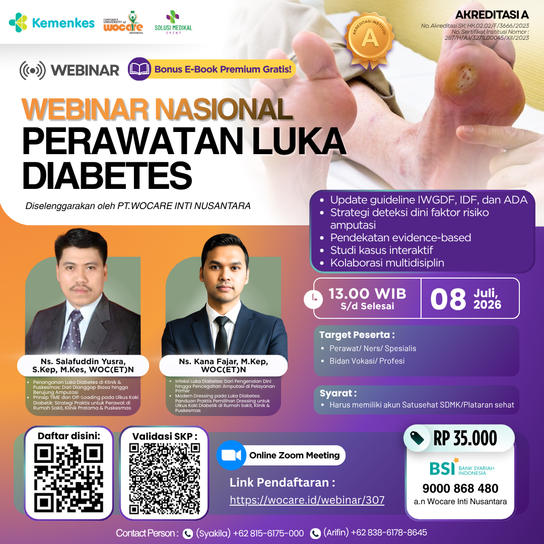 WEBINAR NASIONAL PERAWATAN LUKA DIABETES