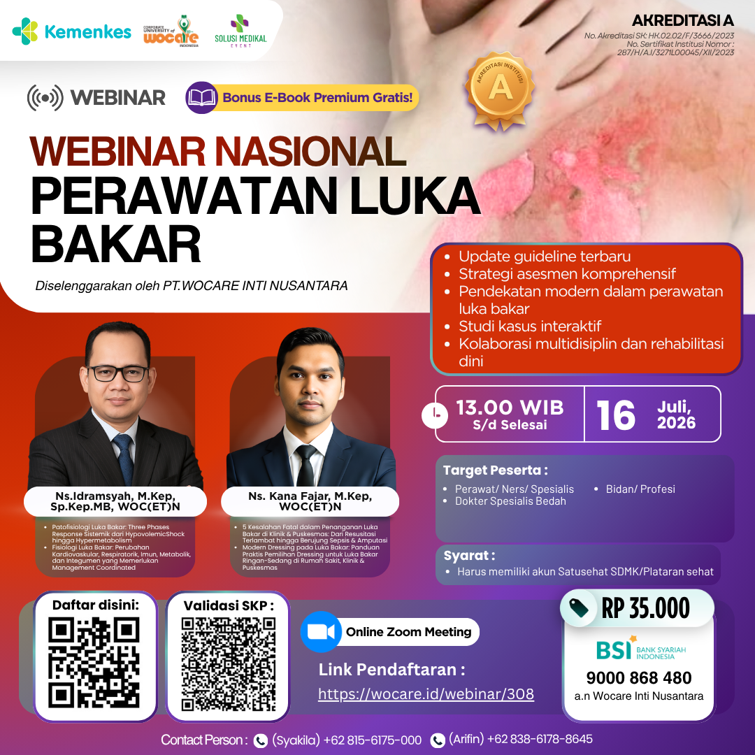 WEBINAR NASIONAL PERAWATAN LUKA BAKAR