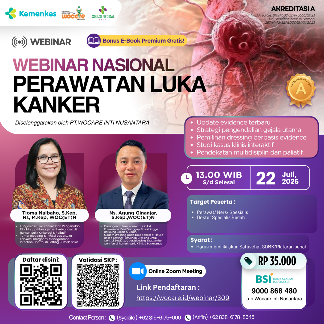 WEBINAR NASIONAL PERAWATAN LUKA KANKER
