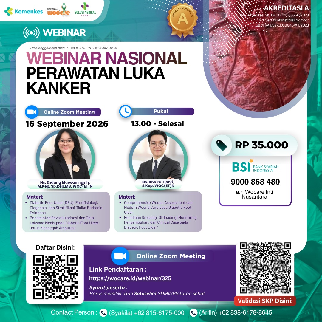 Webinar Nasional Perawatan Luka Kanker